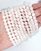 Matte White Jade Gemstone Beads, 8mm, Round